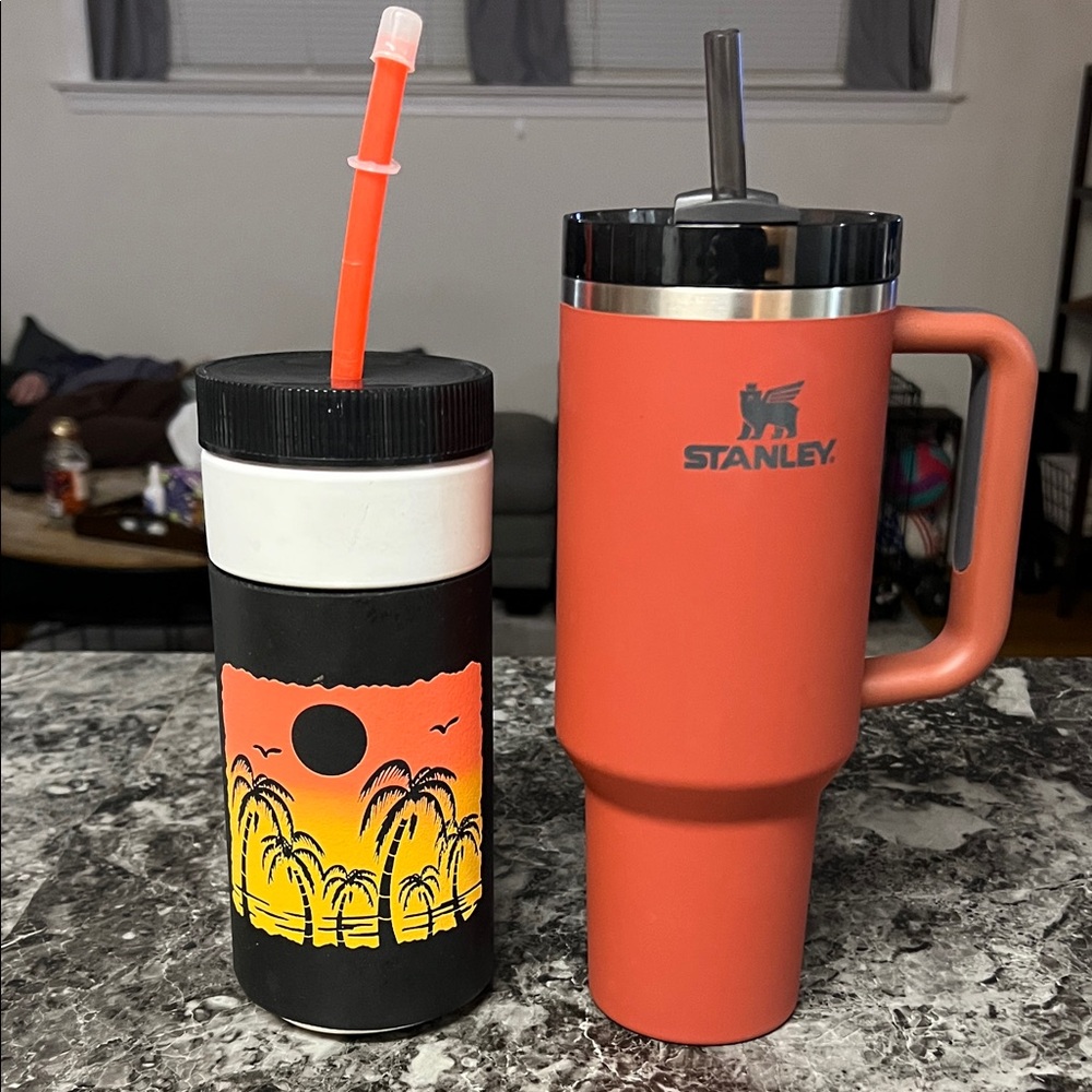 Stanley Rust Red and Black Tumbler Duo